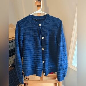 Elegant Navy Women's Cardigan
